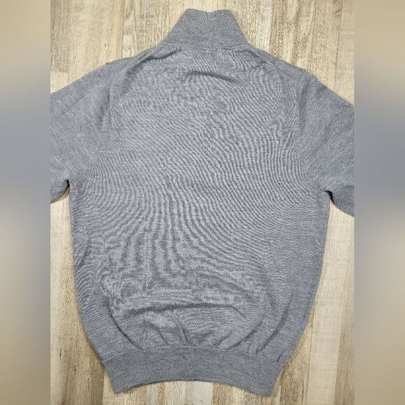 100% EXTRA FINE WOOL  men's 346 brooks brothers small sweater quarter zip - Picture 10 of 11